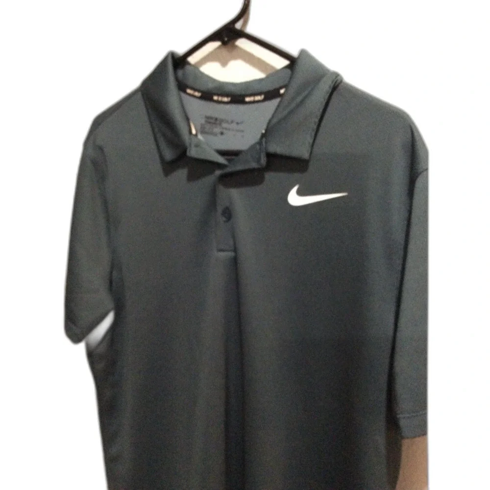 Nike Golf Large L mens short sleeve polo shirt Dark blue